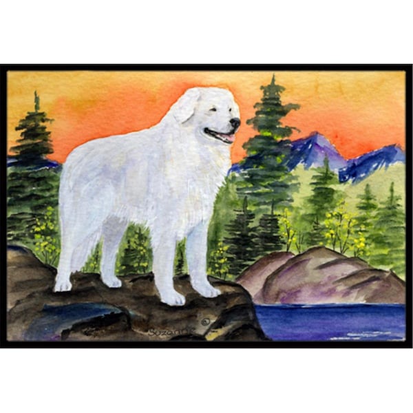 Carolines Treasures 18 x 27 in. Kuvasz Indoor Outdoor Doormat - SS8184MAT