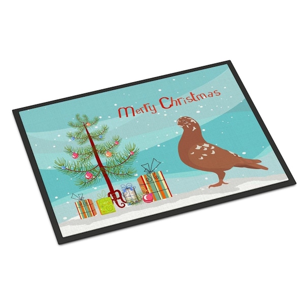 Carolines Treasures African Owl Pigeon Christmas Indoor or Outdoor Mat, 18 x 27 in. - BB9320MAT