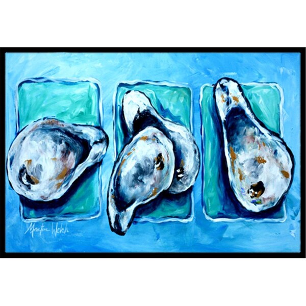 Carolines Treasures Oysters Indoor Or Outdoor Doormat- 24 x 36 in. - MW1110JMAT