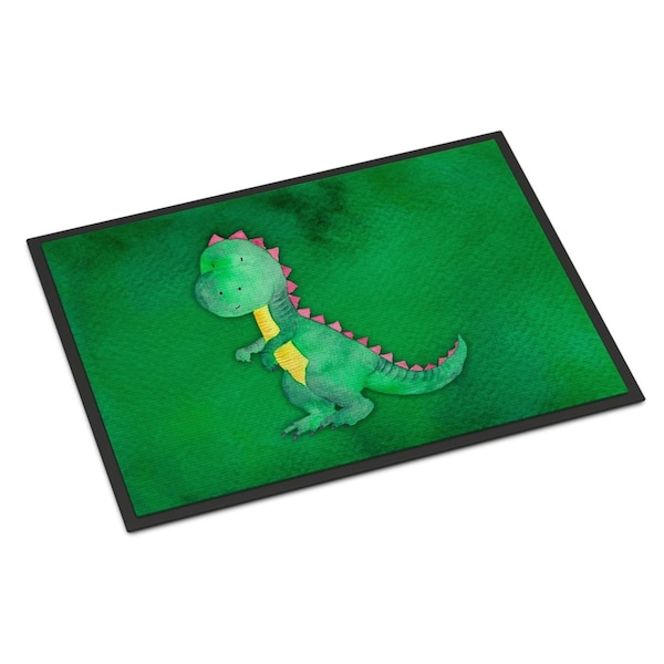 Carolines Treasures 18 x 27 in. Tyrannosaurus Rex Watercolor Indoor or Outdoor Mat - BB7401MAT