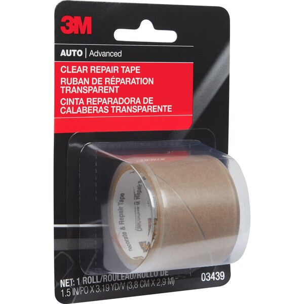 3M Clear Repair Tape, 03439, 1-1/2 in x 115 in, 24PK - 3439