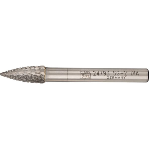 Pferd Carbide Bur, SCTI SG-2, 1/4", Diamond Cut - 24793