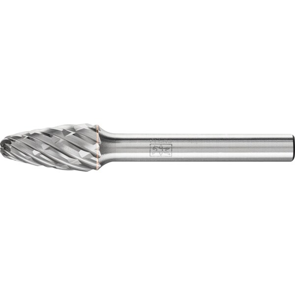 Pferd Carbide Bur - Tree Shape, CAST Cut - 3/8" x 3/4" x 1/4" Shank - SF-3 - 24709