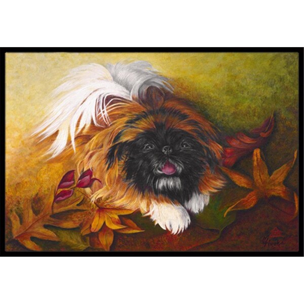 Carolines Treasures Pekingese Boogie Indoor and Outdoor Mat- 24 x 36 in. - MH1046JMAT