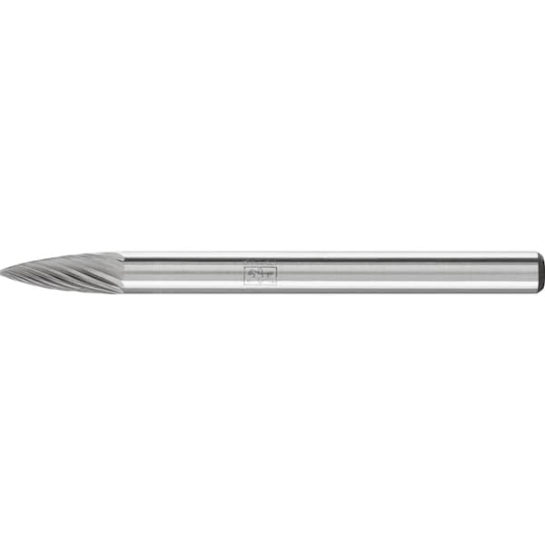 Pferd Carbide Bur - Tree Shape (Pointed), SGL Cut - 1/8" x 1/4" x 1/8" Shank - SG-41 - 23341