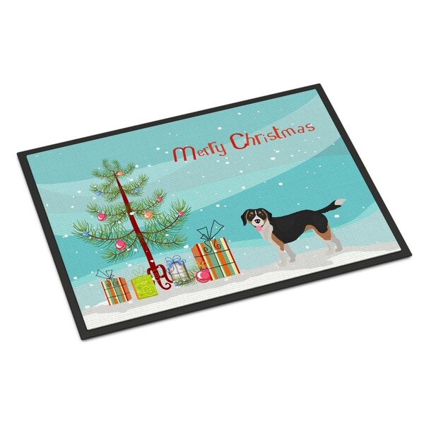 Carolines Treasures 24 x 36 in. Beaglier No.2 Christmas Tree Indoor or Outdoor Mat - CK3803JMAT