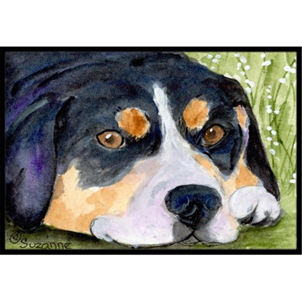 Carolines Treasures 18 x 27 in. Entlebucher Mountain Dog Indoor Outdoor Doormat - SS8596MAT