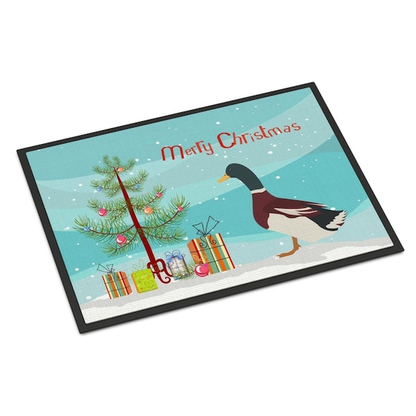 Carolines Treasures Rouen Duck Christmas Indoor or Outdoor Mat, 24 x 36 in. - BB9223JMAT