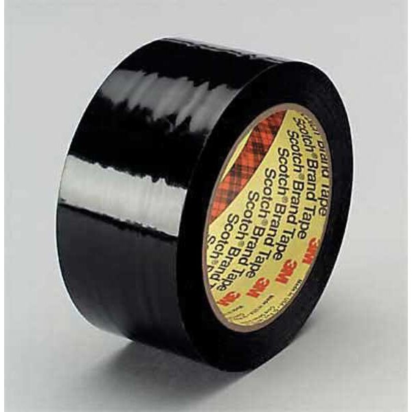 3M Film Tape, 2 In x 36 yd., Black, PK24 - 483