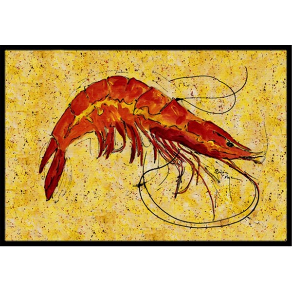 Carolines Treasures 36 x 24 in. Shrimp Indoor Or Outdoor Doormat - 8126-JMAT