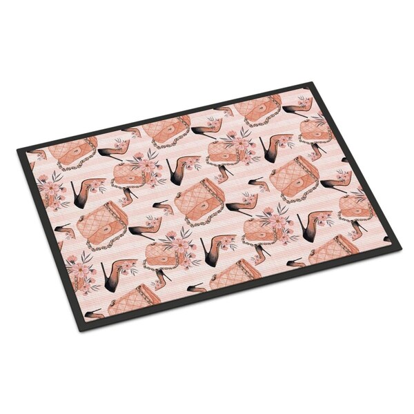 Jensendistributionservices Fashion Diva Shoes & Purses Indoor or Outdoor Mat, 18 x 27 in. - MI2550908