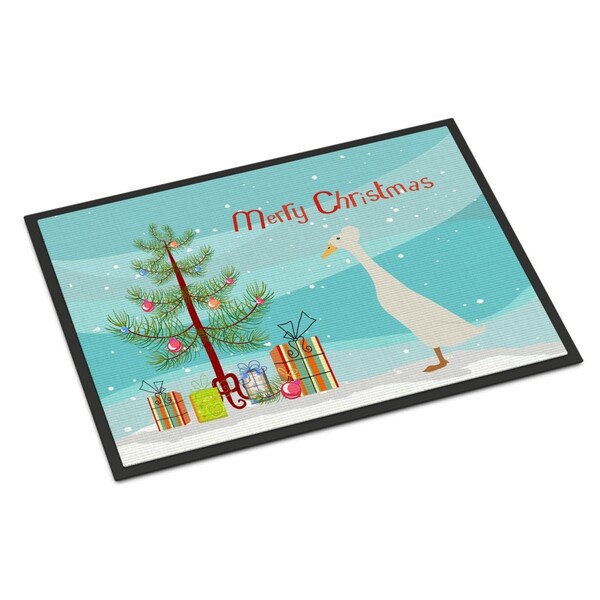Carolines Treasures Bali Duck Christmas Indoor or Outdoor Mat - 18 x 27 in. - BB9226MAT