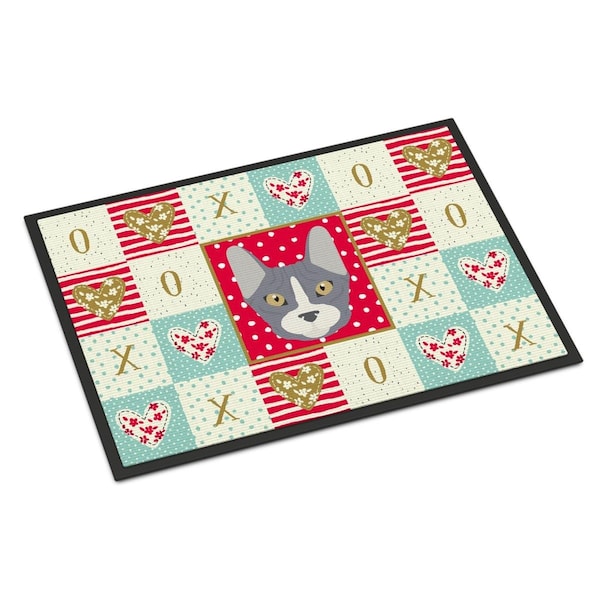 Carolines Treasures 24 x 36 in. Don Sphynx Cat Love Indoor or Outdoor Mat - CK5111JMAT