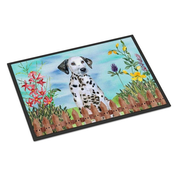 Carolines Treasures Dalmatian Puppy Spring Indoor or Outdoor Mat - 24 x 36 in. - CK1270JMAT