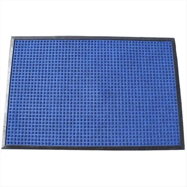 Rickis Rugs 630S0034BL 3 ft. W x 4 ft. L Stop-N-Dry Mat in Blue - RI63067