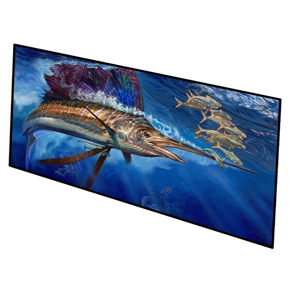 Jensendistributionservices 28 x 58 in. Majesty Sailfish Indoor or Outdoor Runner Mat - MI2552129