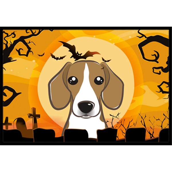 Jensendistributionservices Halloween Beagle Indoor & Outdoor Mat, 24 x 36 in. - MI2556812