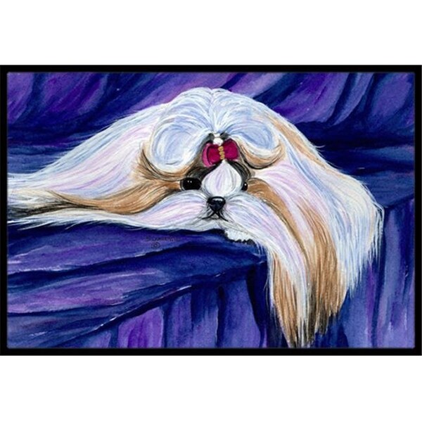 Jensendistributionservices 18 x 27 in. Shih Tzu Indoor Outdoor Doormat - MI256303