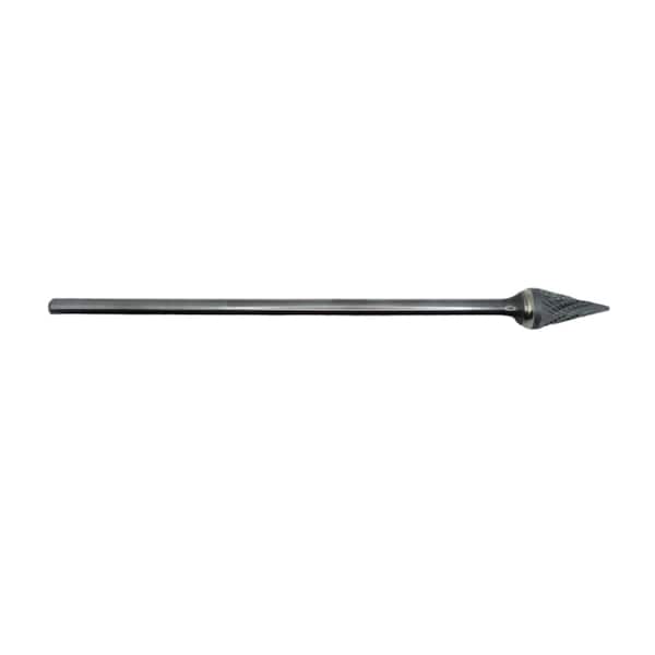 Eagle Cutting Tools SM-4 3/8 X 6in OAL CONE SOLID CARBIDE DOUBLE CUT BURR - CB-SM-4-L6-D