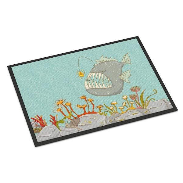 Jensendistributionservices Frog Fish Scene Indoor or Outdoor Mat - 18 x 27 in. - MI2551302