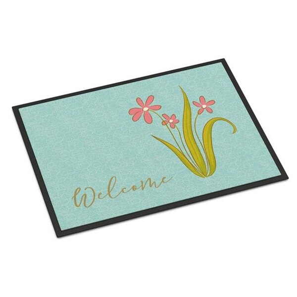Carolines Treasures Carolines Treasures BB8552MAT Flowers Welcome Indoor or Outdoor Mat - 18 x 27 in. - BB8552MAT
