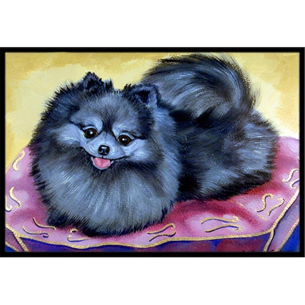 Jensendistributionservices 18 x 27 in. Pomeranian Indoor Outdoor Mat - MI2556906
