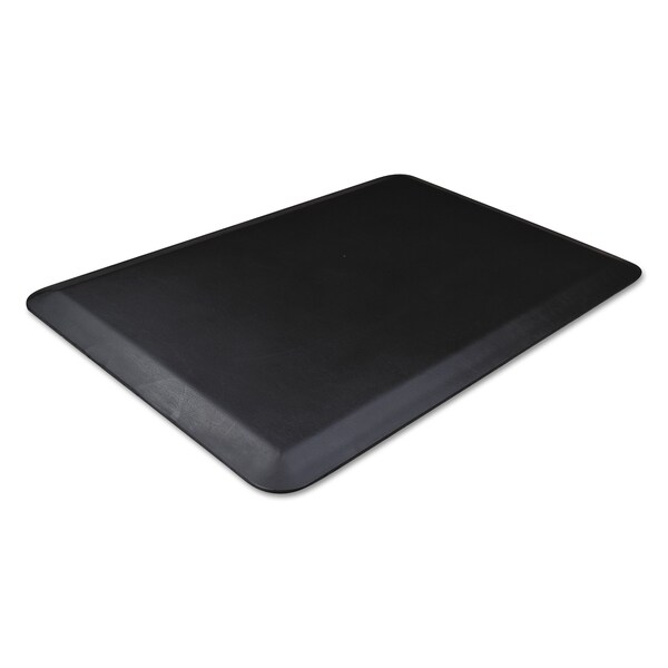 Deflecto Antifatigue Mat, 18" L x 24" W, 0.75" Thickness, Smooth, Black - AFP1824
