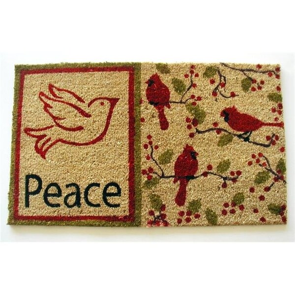 Geo Crafts Geo Crafts G633 PEACE DOVE & CARDINAL 18 x 30 in. PVC Printed Peace with Dove & Cardinals - G633 PEACE DOVE & CARDINAL