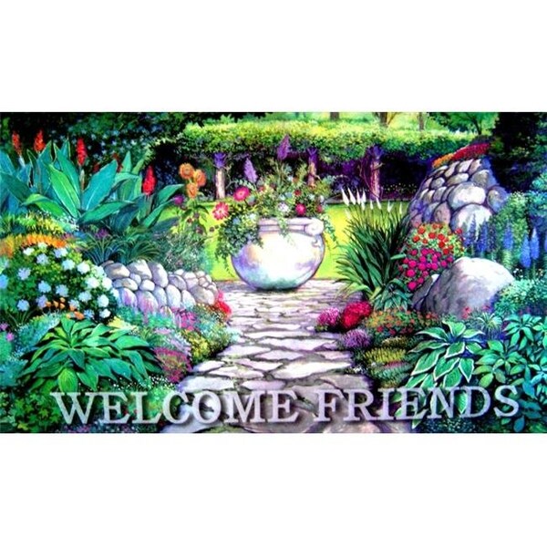 Custom Printed Rugs Custom Printed Rugs DM  46 Welcome Garden Gate Door Mat - DM  46