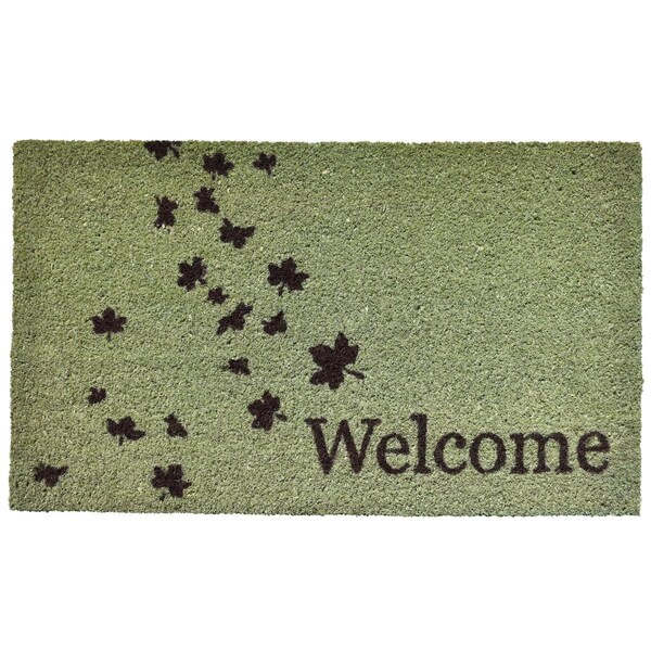 Configuracion 17 x 29 in. Fall Welcome Rectangular Doormat Green & Brown - CO3367121