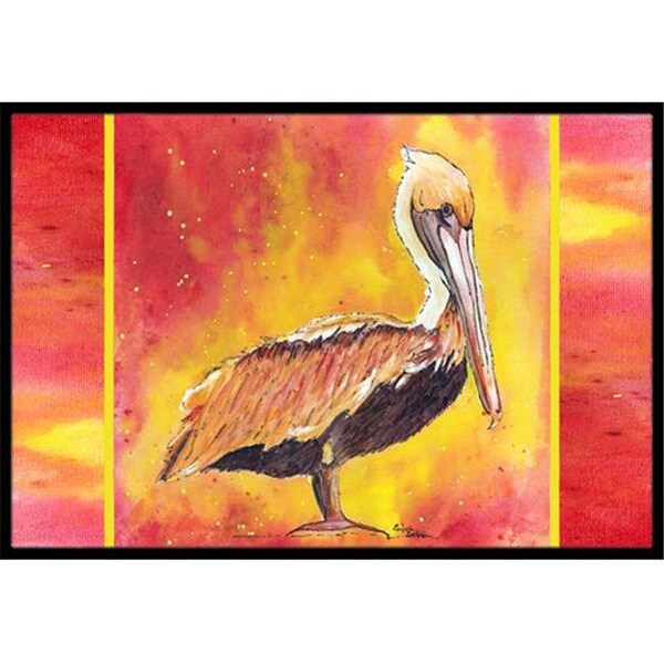 Carolines Treasures Carolines Treasures 8344-JMAT 36 x 24 in. Pelican Indoor Or Outdoor Doormat - 8344-JMAT