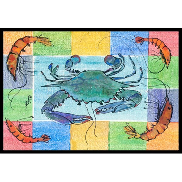 Carolines Treasures 36 x 24 in. Crab Indoor Or Outdoor Doormat - CA75121