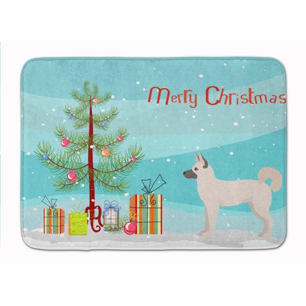 Carolines Treasures Gerberian Shepsky Christmas Tree Machine Washable Memory Foam Mat - CK3830RUG
