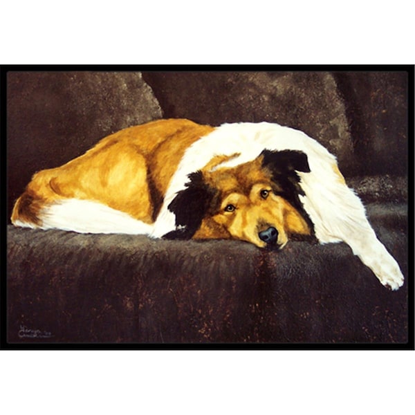 Carolines Treasures Collie by Tanya and Craig Amberson Indoor or Outdoor Mat- 24 x 36 - AMB1031JMAT