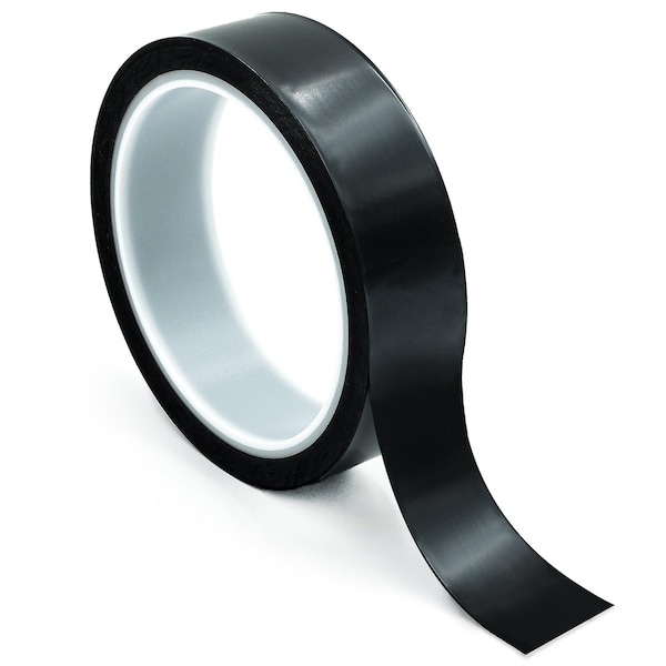 Bertech High-Temp. Polyimide Tape w/Acrylic Adhesive, 2 Mil Thick, 4 In. Wide x 36 Yards Long, Black - PPT2BA-4