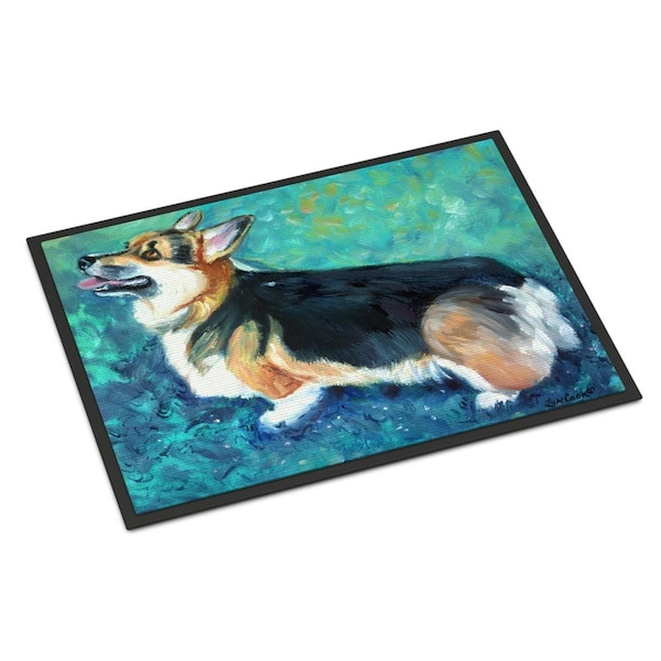 Carolines Treasures 24 x 36 in. Corgi Pembroke Indoor or Outdoor Mat - 7408JMAT