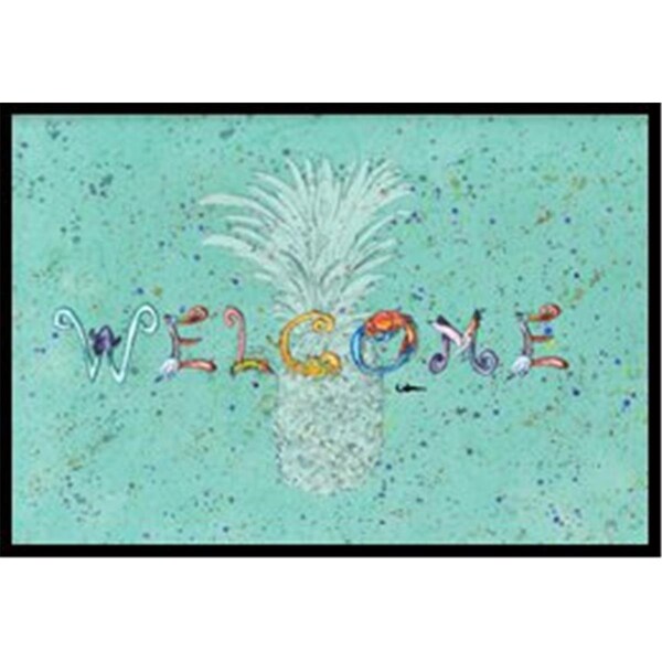 Carolines Treasures Pineapple Indoor Or Outdoor Mat - 18 x 27 in. - 8561-MAT
