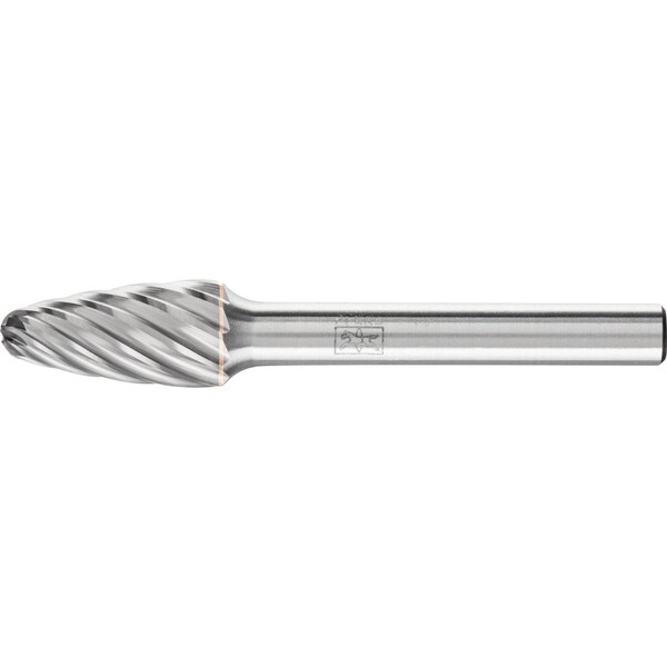 Pferd Carbide Bur - Tree Shape, INOX Cut - 3/8" x 3/4" x 1/4" Shank - SF-3 - 24707