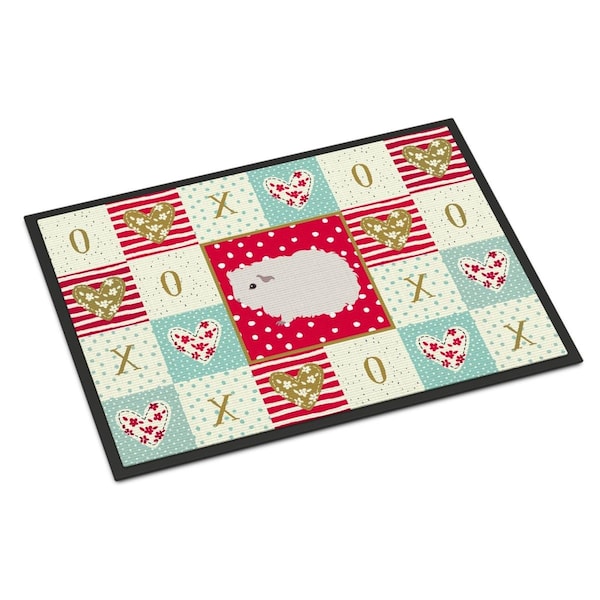 Carolines Treasures 24 x 36 in. Merino Guinea Pig Love Indoor or Outdoor Mat - CK5430JMAT