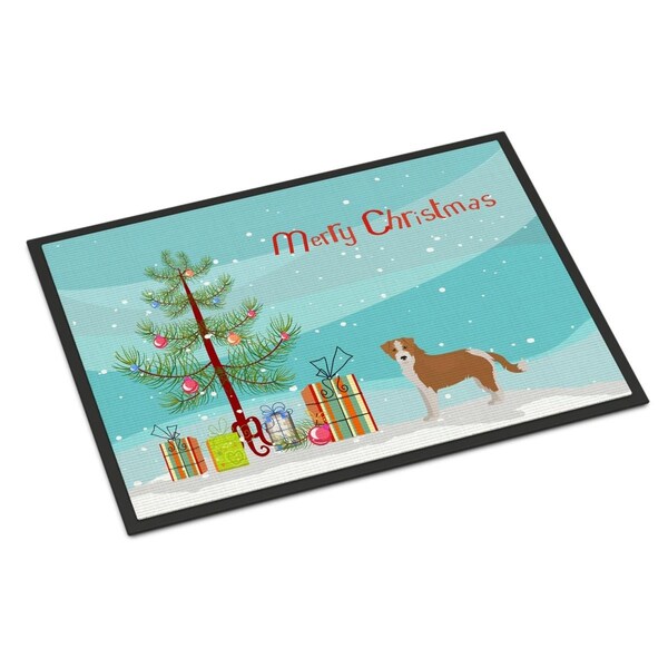 Carolines Treasures 18 x 27 in. Kromfohrlander Christmas Tree Indoor or Outdoor Mat - CK3466MAT