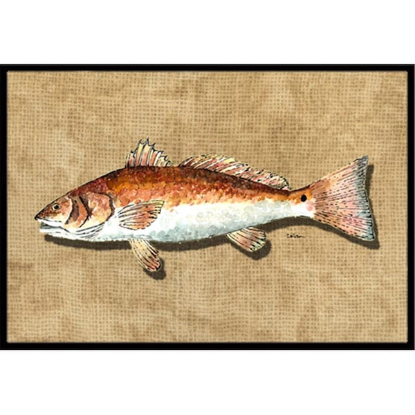 Jensendistributionservices 24 x 36 In. Red Fish Indoor or Outdoor Mat - MI2554127