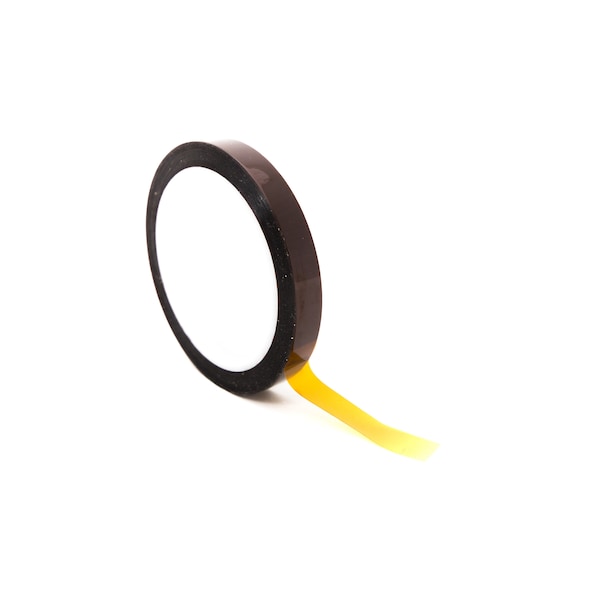 Bertech High-Temperature Kapton Tape, 2 Mil Thick, 10 mm Wide x 36 Yards Long, Amber - UL Recognized - KPT2-10MM