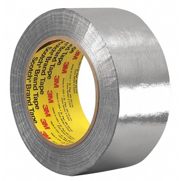 3M Foil/Glass Cloth Tape, 2"x4", PK25 - 363