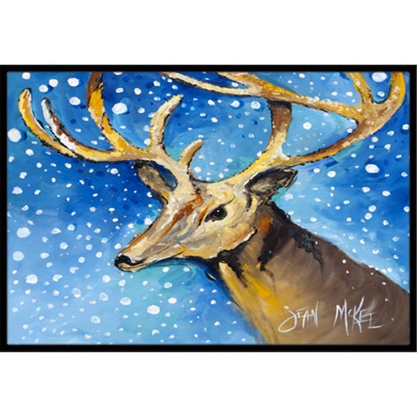 Carolines Treasures Reindeer Indoor and Outdoor Mat- 18 x 27 in. - JMK1009MAT