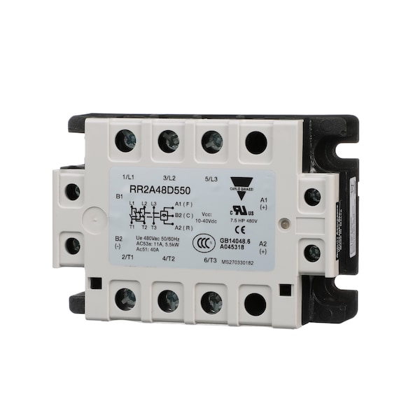 Controladores de Carlo Gavazzi para motor de 2 fases, inversión 480Vac 5.5kW High Ac Ip - RR2A48HA550