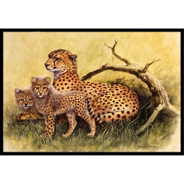 Carolines Treasures Cheetahs by Daphne Baxter Indoor or Outdoor Mat- 24 x 36 - BDBA0113JMAT