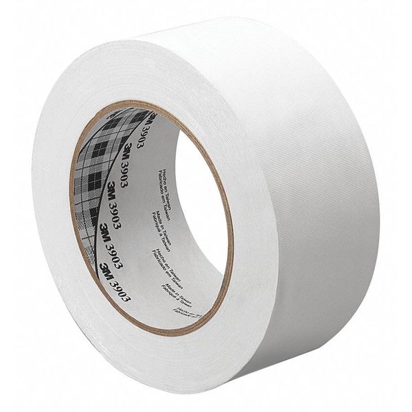 3M Vinyl Duct Tape, White, 25"x50 yd. - 3903WHITE