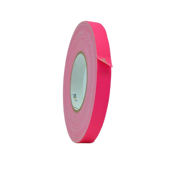 Wod Tape GTC12F Gaffer Tape Fluorescent Pink 3/4 in. X 60 ft., 64PK - WOD GTC12F-00750-64-60-FPI