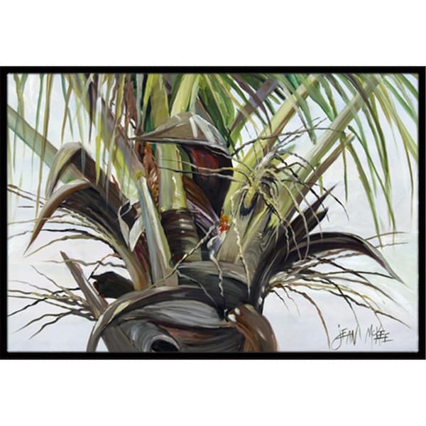Carolines Treasures Top Palm Tree Indoor and Outdoor Mat- 18 x 27 in. - JMK1130MAT