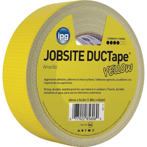 Intertape DUCTape 1.88 In. x 60 Yd. General Purpose Duct Tape, Yellow - 20C-Y 2